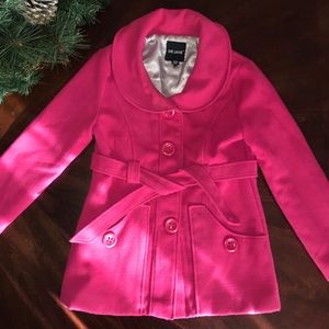 Girls Belted Pea Coat
